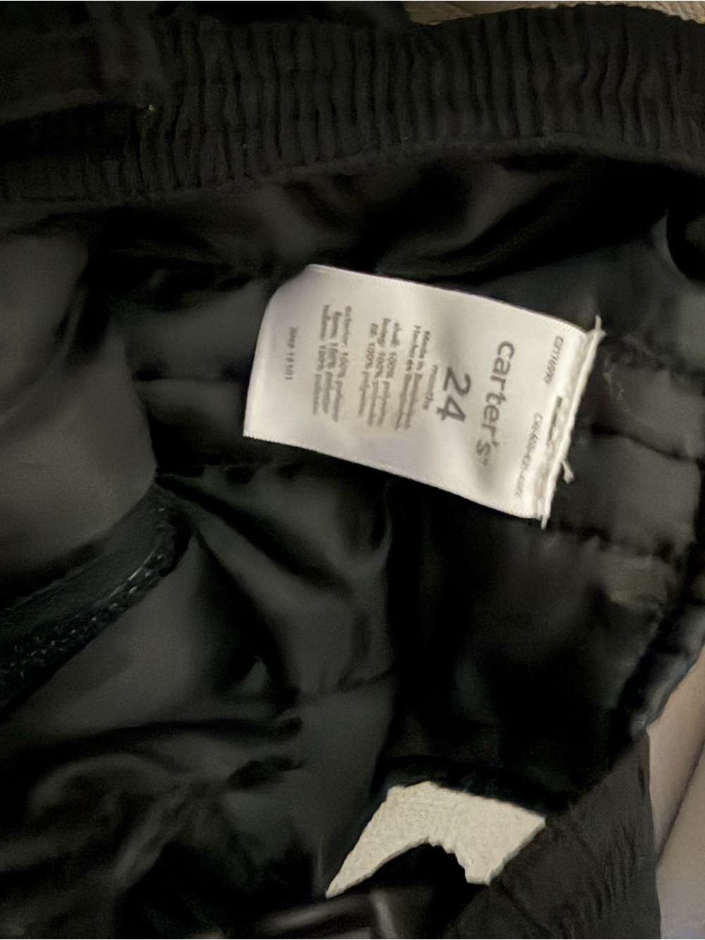 Carter's Blue and Black Puffer Jacket and Bibs Set with Robot Accent - Picture 3 of 4